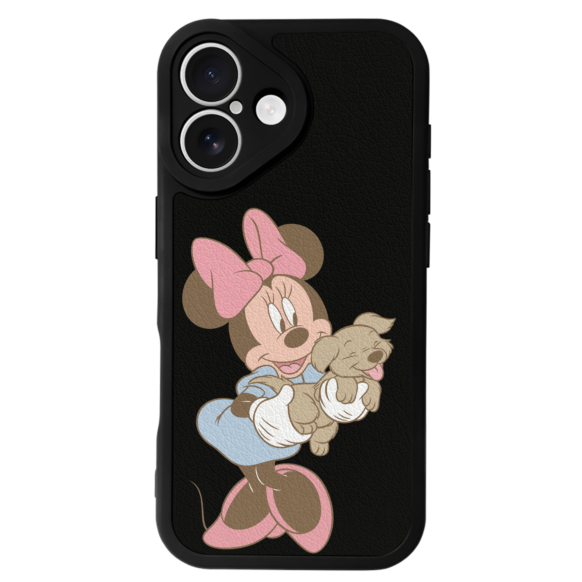 （画像用） ミッキーマウス Mickey Mouse 【iPhone 16シリーズ対応】シリコンスマホケース（レザー調） 材質：シリコン